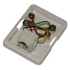 Aerzetix - Telephone Socket RJ11 6P4C Plastic