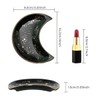 AIMALL Modern Ceramic Moon-Shaped Jewelry Dish Tray, Decorative Mini Display