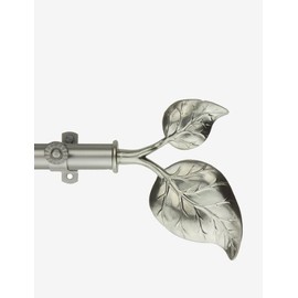 Rod Desyne Ivy 13/16" Window Curtain Rod 48" - 84" - Satin Nickel