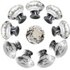 Gearmax® 30mm Diamond Kristall Glas Knopf Knob Pull Türgriff Küche