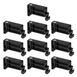 MECCANIXITY Terminal Blocks 10 Pack TBR-F Rail Mount Fuse Holder Screw Terminal Block Wire End Bracket Stopper Din Rail Screw Fixed Gray for DIY Electronic Circuits Machine Appliances