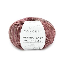 Katia Baby Wool Merino Baby Watercolour, Wool with Colour Gradient, Very Soft and Easy Care, Easy Care, Washing Machine and Tumble Dryer, 50 g (363)