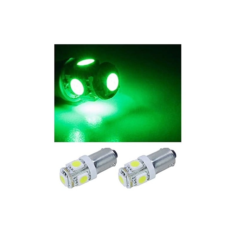 Octane Lighting 2 Green 5 LED Dash Instrument Panel Cluster