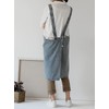 Denim Cotton Canvas Cross Back Aprons Solid Color Shop Kitchen