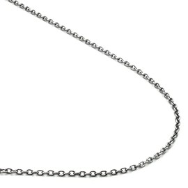 True Titanium 1MM Rolo Necklace Chain 20"