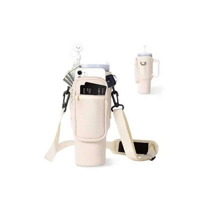 40 oz Tumbler Carrier for Hands-Free Travel – Neoprene Holder