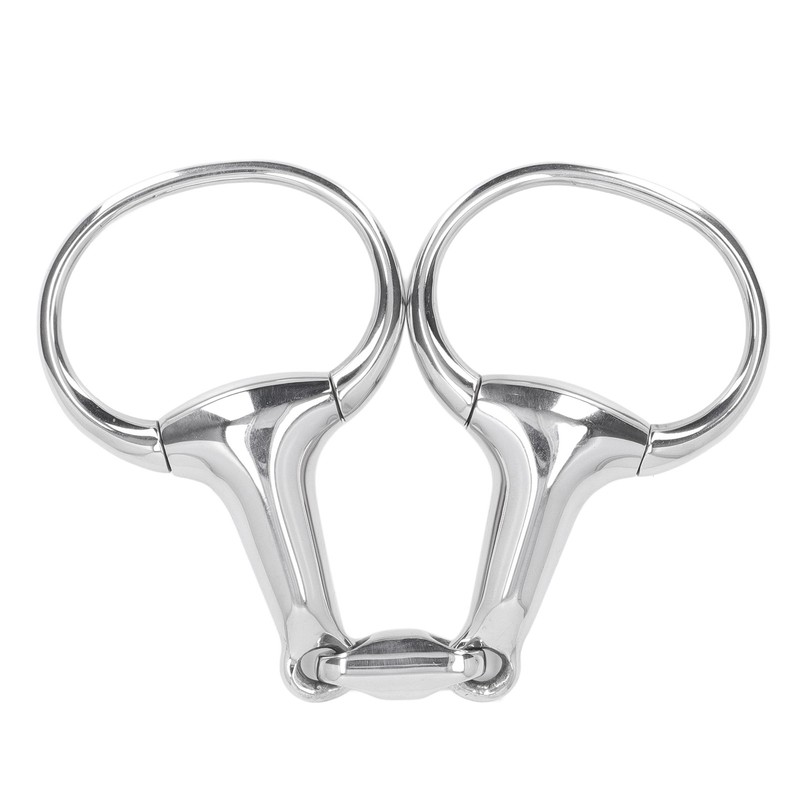 Horse Gag Ring Snaffle Bite Stainless Steel 125mm Loose Oval