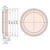 Joe Prince Takeshita Membrane Grommets φ0.4 x 0.9 inches (9