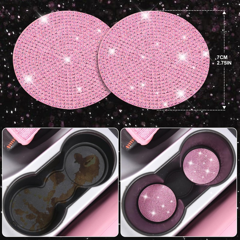 CAR PASS 11 PCS Bling Car Accessories Set for Women,