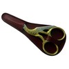3.5 Inch Professional Stork Embroidery Scissors with Burgundy Scabbard -