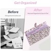 SKYDUE Accordion File Organizer, Floral Expanding File Folders with 5