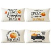 Artscope Pack of 4 Cushion Covers Autumn Theme Cushion Cover