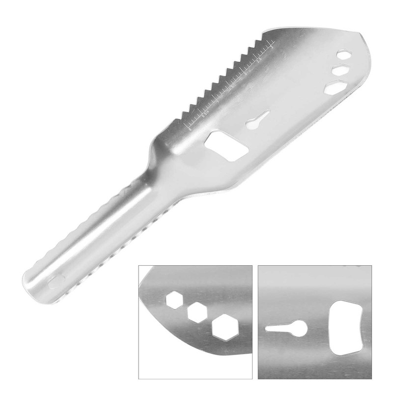 Multipurpose Camping Shovel Aluminum Alloy Small Survival Multitool Shovel for
