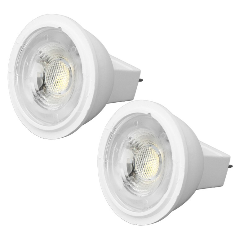 2Pcs MR11 Light Bulb High Brightness 3W 110V Faster Heat