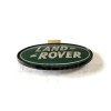 Land Rover Body Side Pillar Emblem Green Oval Silver Lettering