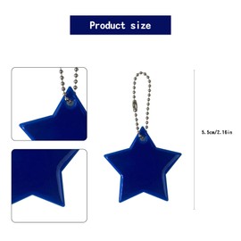 Reflector Pendant, 13 Pieces, Reflector Pendant Children, Safety Reflector Pendant, Reflectors GlüCksbringer Children's Star Safety Reflector for School Bag, Backpack, Cycling, Walking, Running, 13