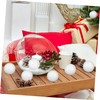 TEHAUX 3sets 6cm Polystyrene Christmas Balls Set 10 Solid Craft