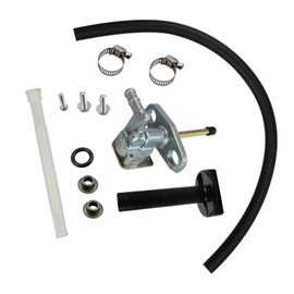 Cildea Fuel Valve Petcock with Lever Screw 16950-HM8-003 16950-HN7-003 Fit for for Honda Recon 250 TRX250, Honda Rancher TRX350 TRX420, Foreman TRX450 Rubicon TRX500FA, Fuel Tank Switch Valve Part