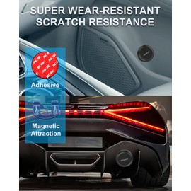 IPX8 wasserdichte Airtag-Halterung, 2 Stück, Airtag-Hülle mit ultraselbstklebendem Aufkleber, magnetische Airtag-Kleberhalterung, versteckte Airtag-Hülle für Auto, Fahrrad, Geldbörse, Gepäck,