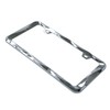 2Pcs Sgooky 3D Curly Wave Pattern License Plate Holder Chrome