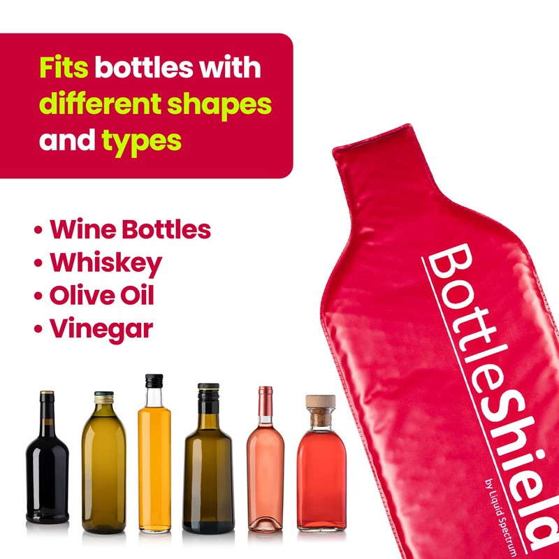 3 Pack Reusable Wine Protector Travel Bag by Bottle Shield
