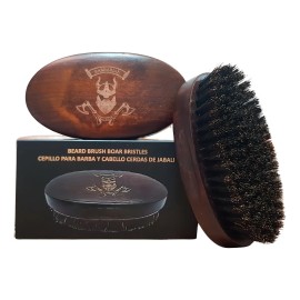 Cepillo Para Cabello Barba Y Bigote Barbarian Brothers Color Marrón