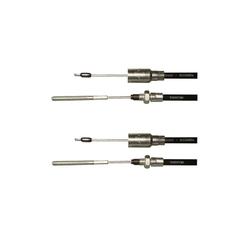 FKAnhängerteile 2 x Knott brake cable 33921-1.07, cover length: 830