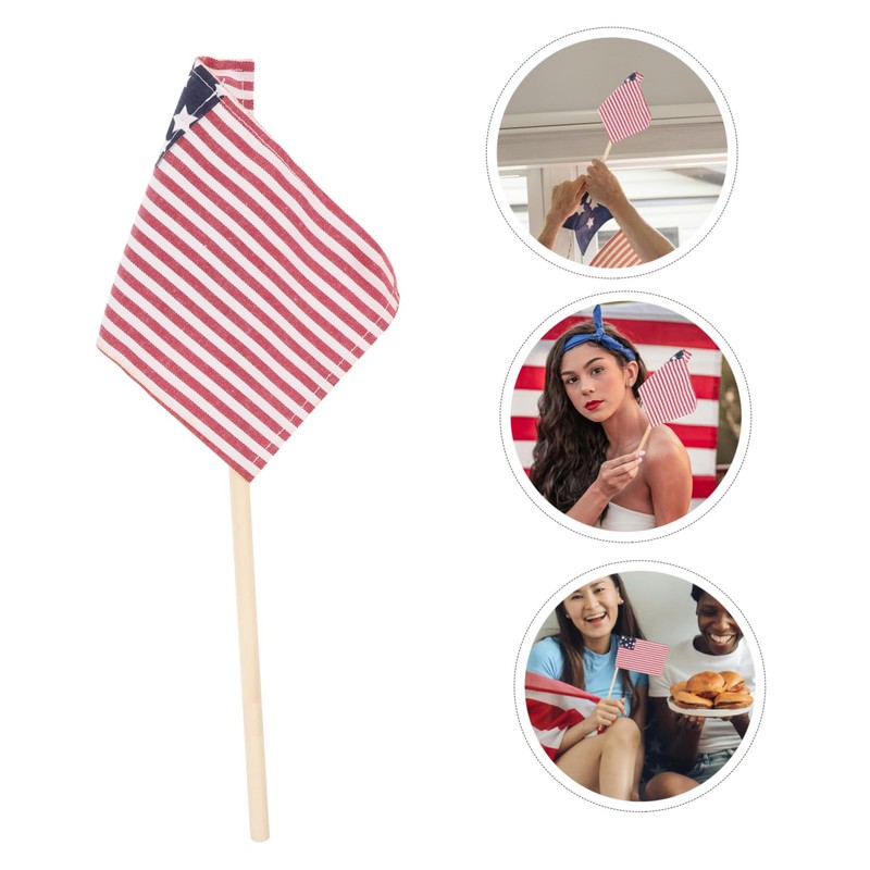 Alipis Decorative Fabric Flag Small American Flag for Parties Celebrations