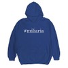 Radioactive Trends #miliaria - Men's Hashtag Pullover Hoodie, Blue, Medium