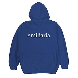 Radioactive Trends #miliaria - Men's Hashtag Pullover Hoodie, Blue, Medium