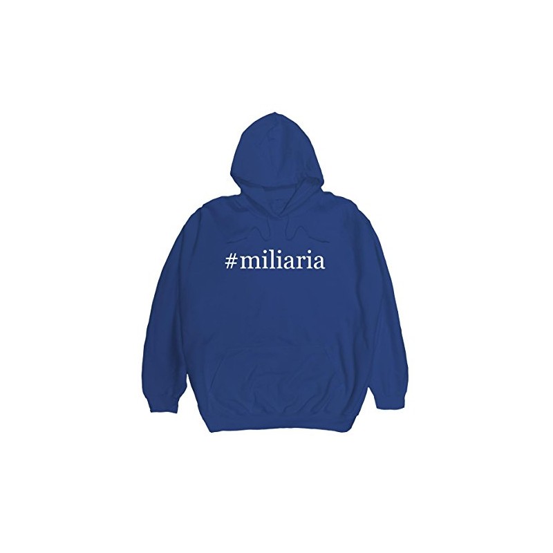 Radioactive Trends #miliaria - Men's Hashtag Pullover Hoodie, Blue, Medium