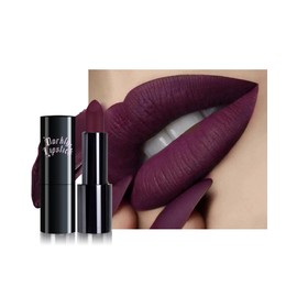 Lápiz labial morado oscuro de larga duración para mujeres, brillo labial hidratante mate aterciopelado, lápiz labial líquido Superstay de color...    