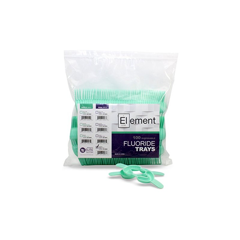 ELEMENT Foam Fluoride Trays, Dual Arch, Disposable