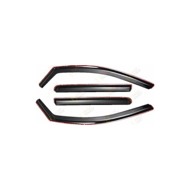 Fits Dodge Hornet 2023-2025 In-Channel Window Visors Sun Guards Shade