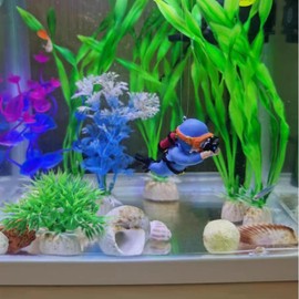Floating Aquarium Decorations Resin Diver 6Pcs, Floating Diver for Fish Tank Aquarium with Ball and Line