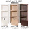 Iris Ohyama PBTA-34 Color Box Shelf, Color Off-White, Width 13.5