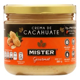 Crema Cacahuate Mister Gourmet Natural 320g