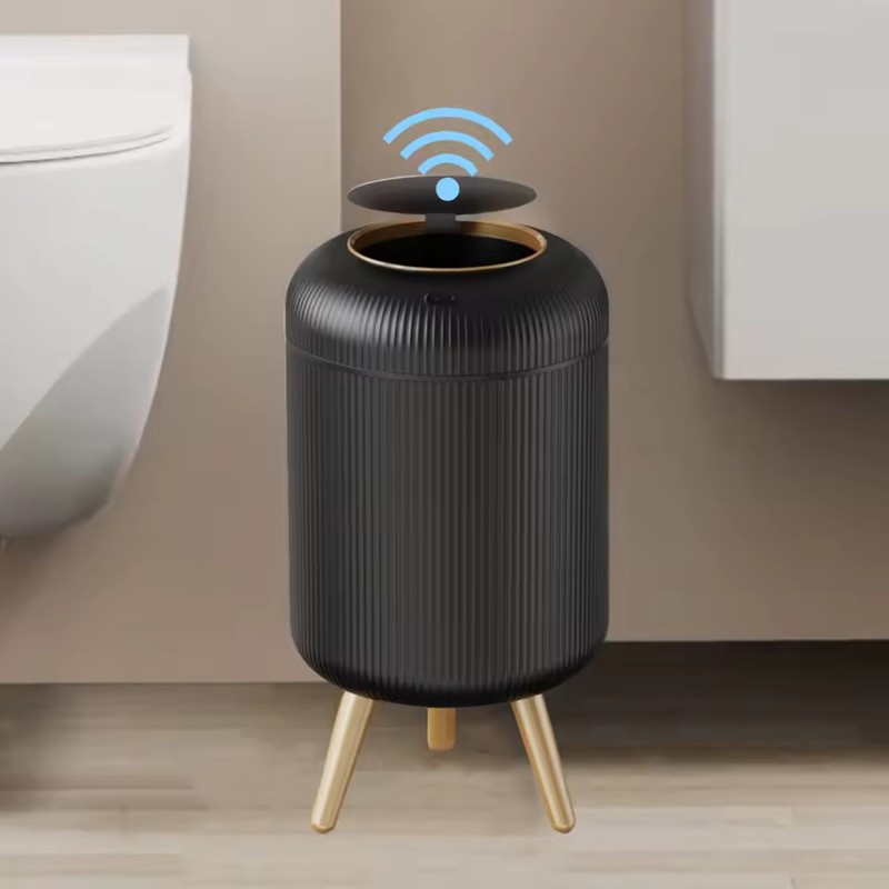 10L Automatic Motion Sensor Trash Can with Lid and Pressure