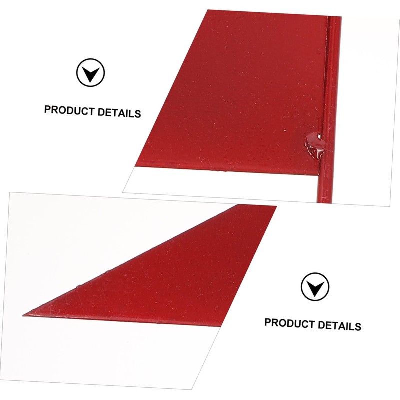 Sosoport 4 Pack Solid Iron Stick Triangle Flags Shot Put