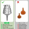 Gucass 9-Piece Stainless Steel Funnel Set, Kitchen Funnel with Handle,