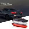 KMD LED Rear Bumper Reflector Sequential Relfectors Driving Braking Turing
