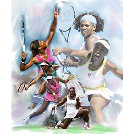 Venus and Serena Poster Print by Wishum Gregory (20 x 24)