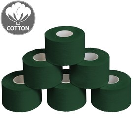 ALPIDEX 6 Rollen Sport Tape Set 3,8 cm x 10 m Gelenk Tapeverband Viele Farben Reißbares Unelastisches Sporttape Hautfreundlich Handball Fußball Volleyball, Farbe:grün