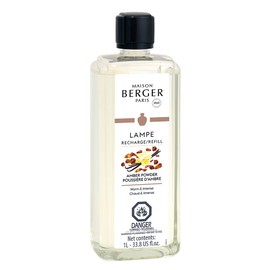 MAISON BERGER | Lampe Berger Refill Home Fragrance | Amber Powder | Home scents | 33.8 Fluid Ounce - 1L