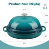 EDGING CASTING Enameled Oval Cast Iron Dutch Oven Pot with