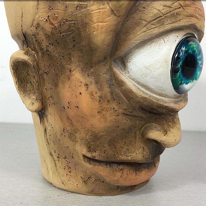 Eye Head Resin Flower Pot Decorative Indoor Outdoor Planter Round