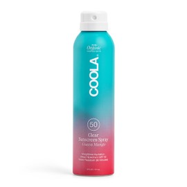 COOLA COOLA Organic Sunscreen SPF 50 Sunblock Spray, Dermatologist Tested Skin Care For Daily Protection, Vegan And Gluten Free, Guava Mango, 6 Fl Oz