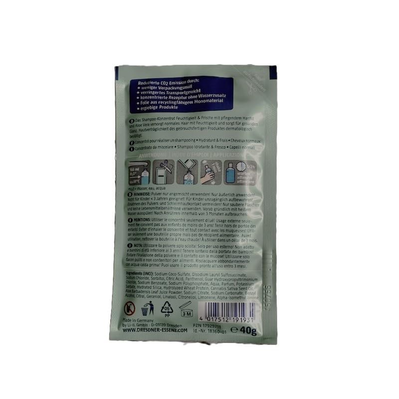6er Pack Dresdner Essenz Shampoo Feuchtigkeit & Frische Konzentrat zum