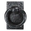 Ebros Gift Cast Iron Rustic Deluxe Oxford Ring Swivel Door