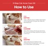 JAYU PET 3-Step Cat Acne Care Kit - Hypoallergenic Cleanser